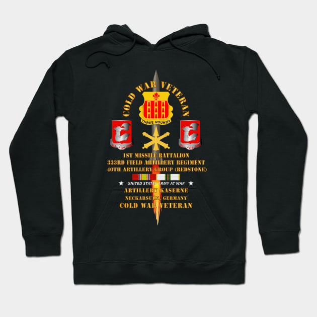 Cold War Vet - 1st Missile Bn, 333rd Artillery 40th Artillery Group - Germany - Firing Missile  w COLD SVC Hoodie by twix123844